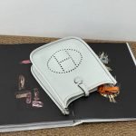 98% New HERMES Evelyne Mini, Gris Meyer, K Stamp