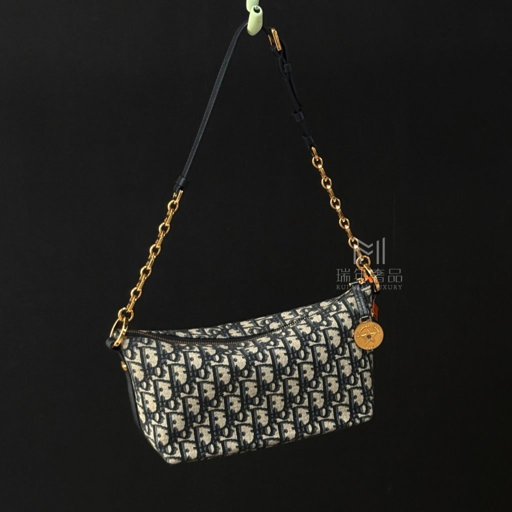 98% New Dior Star Box Bag, Oblique Monogram, 2024 Code