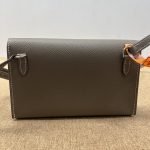 99% New HERMES Snap, Etoupe, W Stamp