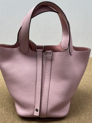 99% New HERMES Picotin 18, Sakura Pink, K Stamp