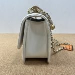 99% New Chanel 19, Double Gold Beads, White‑Gold Skin