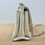 98% New Chanel Messenger Bag, Cream White, Gold Hardware