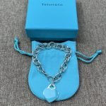 98% New Tiffany Blue Enamel Heart Bracelet