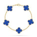 99% New Van cleef Arpels Blue 5‑Motifs Bracelet