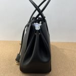 Balenciaga BEL AIR Black‑Gold Medium Handbag