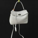 Balenciaga Rodeo Mini Silver‑White Crossbody Bag