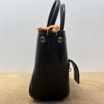 Balenciaga Bel Air Mini Black‑Gold Croc Handbag [SALE]