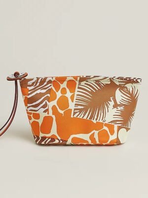 Hermès Silky 20 Pouch - "Wild" Motif