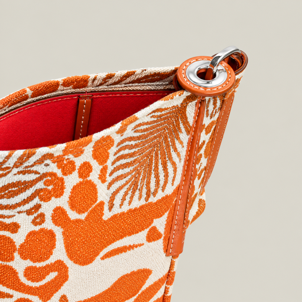 Hermès Silky 20 Pouch - "Wild" Motif